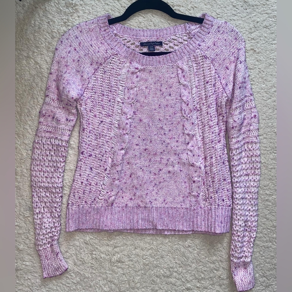 American eagle wool cropped sweater